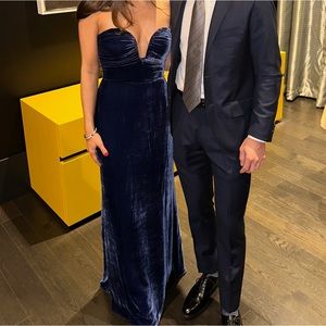 Reformation Malini Velvet Dress